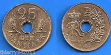 Denmark 25 Ore 1967 Danemark Europe Coin Free Shipping Worldwide