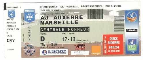 Billet place om olympique - , /