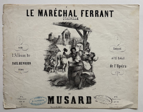 Marechal ferrant lithographie - marechal,