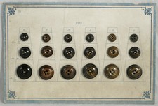 Carte 18 bouton ancien 1900