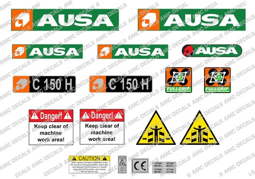 Autocollants ausa 150 4x4 - autocollants,