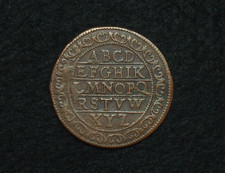 JETON NUREMBERG CU. 28mm DIT AU MAITRE D'ÉCOLE COMPTABLE ABCÉDAIRE