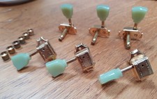 Jeu 6 mécaniques Wilkinson Gold 3+3 style Kluson-Gibson, bouton tulipe vintage