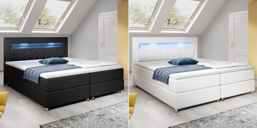 Cuir sommier lit avec - sommier,