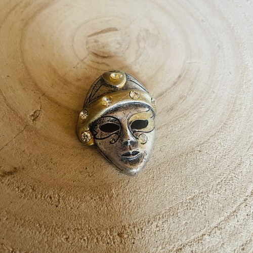 Broche masque vénitien métal - masque,