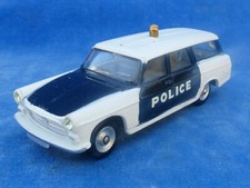 SUPERBE RARE TOP ! DINKY TOYS 1:43 BREAK PEUGEOT 404 POLICE N° 549