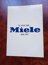 ancienne carte postale publicitaire "MIELE"