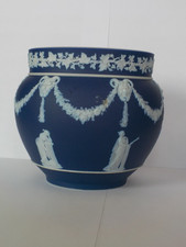 Petit cache pot Wedgwood Blanc/Bleu