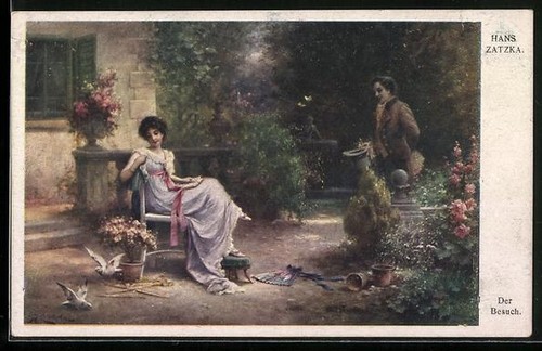 Carte postale artiste hans - carte, d'artiste