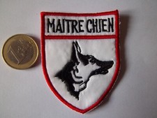écusson tissu maitre-chien collection militaire gardiennage 