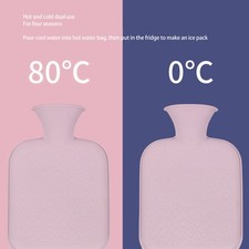 Bouteille D'eau Chaude Mignonne épaisse Silicone Souple Chauffant Sac D'eau OBF