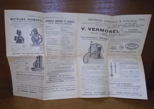 Ancien depliant publicitaire - ancien,