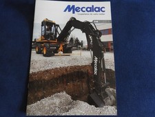 catalogue mecalac 14 MBX pelle hydraulique   2001
