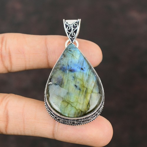 Natural pear labradorite - pear,