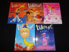 LOT DE 5 BD TITEUF T. 9 à 13