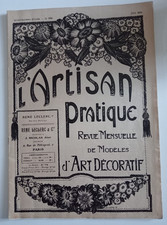 REVUE L'ARTISAN PRATIQUE D'ART