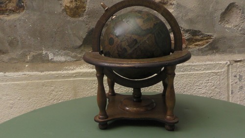 Ancien globe bureau bois - globe,