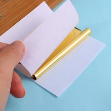  100 Feuilles 9x9xcm Feuille D'or Feuille D'imitation Or Pour Manucure Dorure