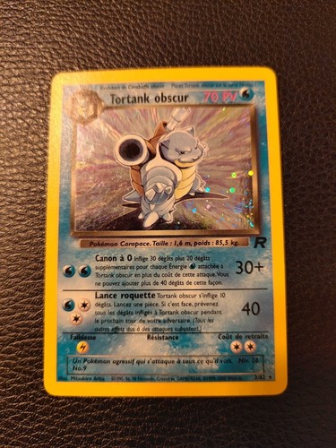Carte pokemon tortank obscur - carte,