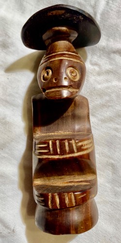 Tiki sculpture statuette - sculpture,