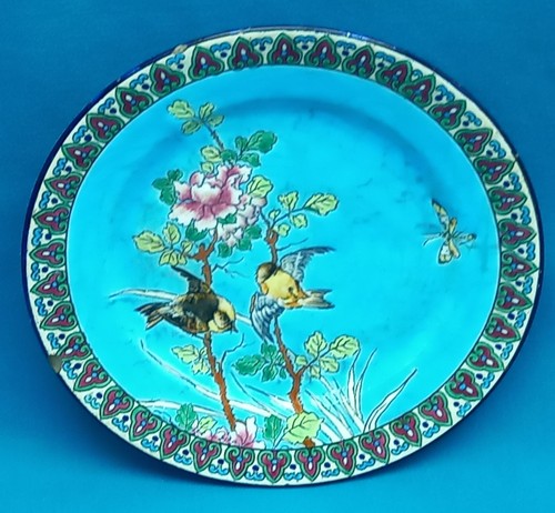 Xix 1882 assiette émaux de - xix°,
