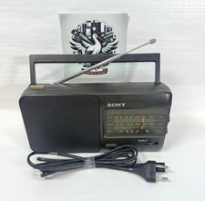 Radio Portable Sony icf-790l Radio fm/lw/mw Tuner Digital à Piles Secteur TBE !!