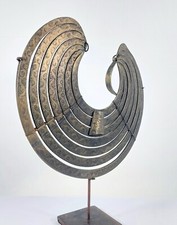 ancien Collier Torque ethnie Miao (Chine) grand format argent ciselé