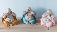 Lot de 3 Statuettes Bouddhas