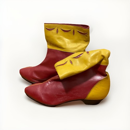 Vintages bottines plates cuir - plates,