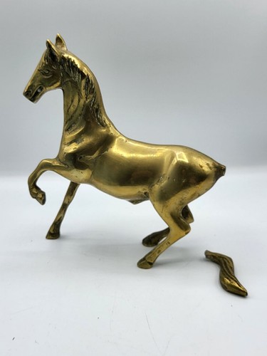Cheval ancien laiton - xm,