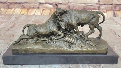 Statue bronze signée - en,