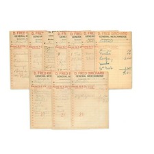 10 Anciennes Factures De Vente