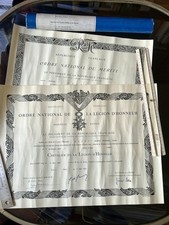 France Lot 2 Diplômes Legion