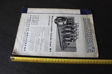 (132B) BOLINDER'S Moteurs à huile lourde type W7 pour bateaux