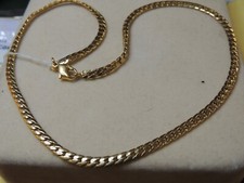 Collier or jaune 18 carats maille anglaise