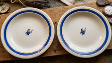Paire assiette faïence - d'assiette,