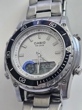 Montre Casio   MTD- 1055D  Japan WR200 Graphique De Marrée Phase De Lune Vintage