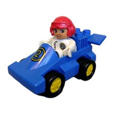 LEGO Duplo 2609 Preschool Racer Vintage 1990 Formule 1 Voiture Pilote Complet