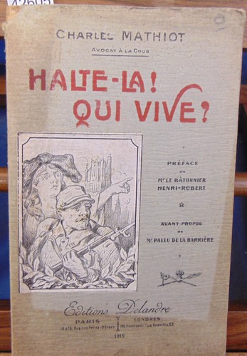Mathiot halte là - halte-là, qui
