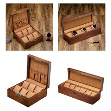 6 Slot Wood Watch Box
