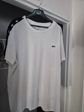 Tee Shirt Lacoste  Blanc Taille 6 XL 