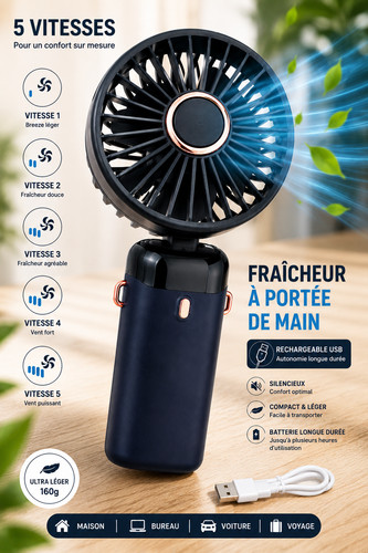 Mini ventilateur portable usb - mini,