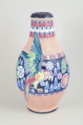 Tchécoslovaquie grand vase - tchécoslovaquie.,