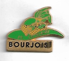 pin's bourjois parfum maquillage signé C.E. 1991 (fabrication en zamac)