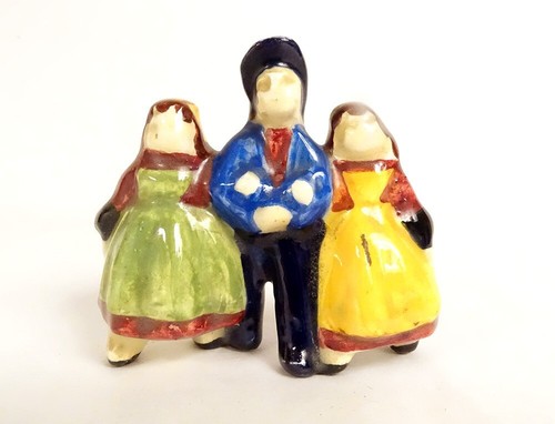 Trio personnages faïence