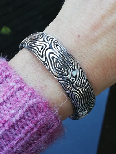 Bracelet argent gravé - en,