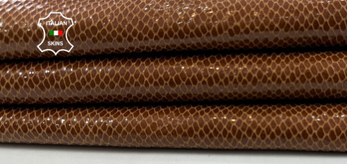 Marron brillant serpent - marron,
