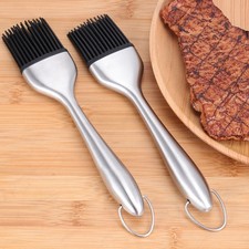 2 Pcs De Cuisine Silicone Ustensiles Barbecue Pinceau Plongeage