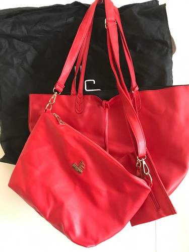Sac cabas rouge assorti - sac,