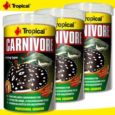 Tropical 3 X 1000 Ml Carnivore Pour Grands Poissons Carnivores